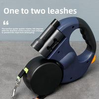 Automatic retractable dog leash for walking dogs