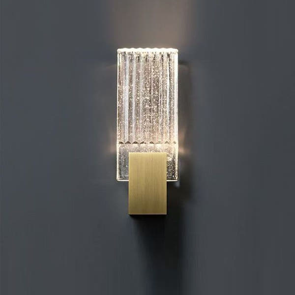 Luxury Minimalist Crystal Copper Wall Light